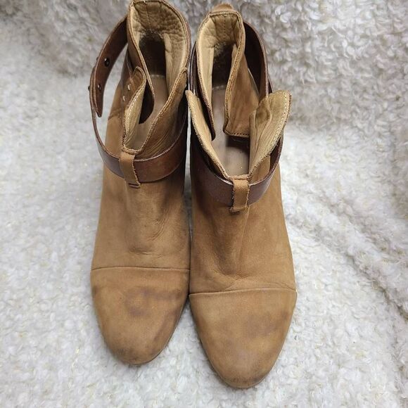 Rag &‎ Bone Harrow Tan Leather Ankle Boots sz 9 - Picture 3 of 9